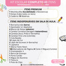 Kit Material Escolar Feminino Completo Mochila Feminina Escolar Material Estojo Escolar Menina Rosa