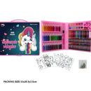 Estojo Maleta de Pintura Infantil - Kits de 24 a 150 Peças com Canetinhas, Giz, Lápis e Desenhos para Colorir