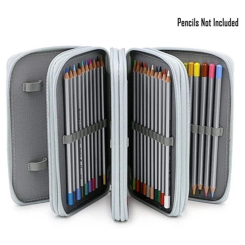 Estojo Escolar/Estojo Box/Estojo De Lápis De Quatro Camadas Com 72 Furos /Material Escolar